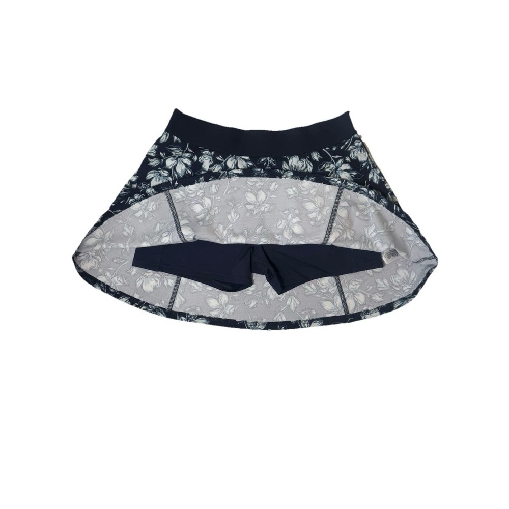 NWT Tommy Bahama Golf Skort Skirt Size Small Navy Floral Elastic Waist - Picture 5 of 7
